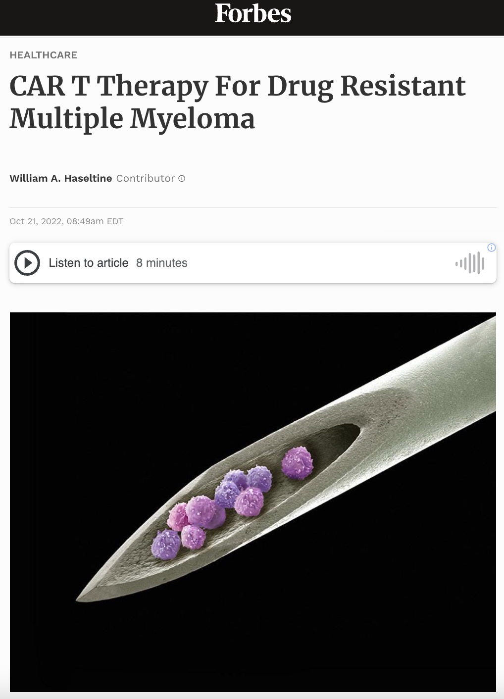 CAR T and Multiple Myeloma