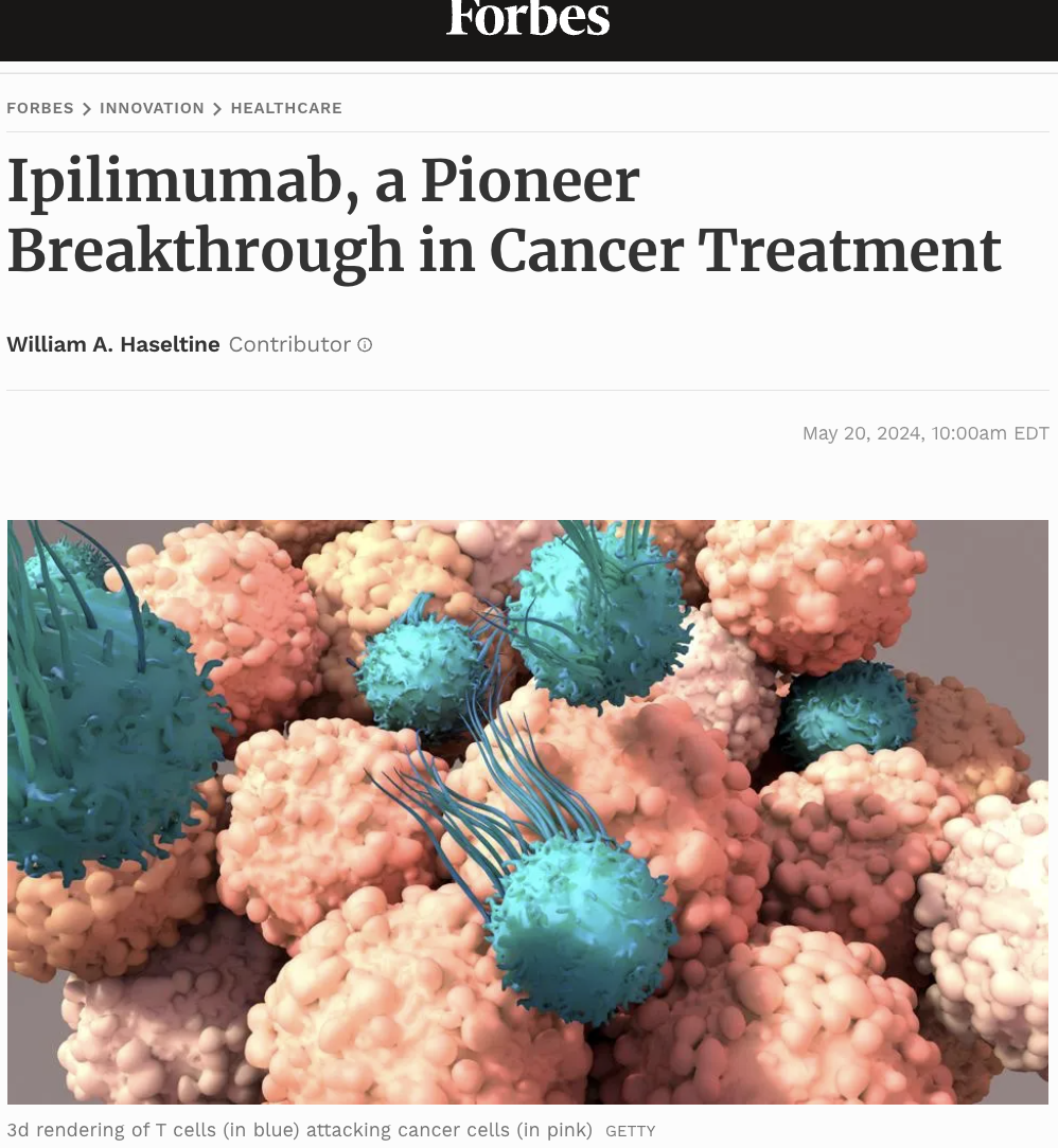 Ipilimumab, a Pioneer Breakthrough in Cancer Treatment