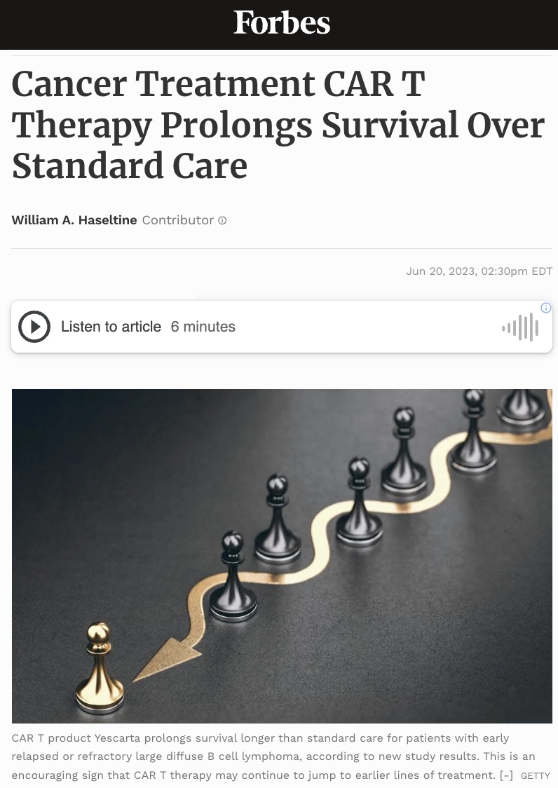 Yescarta Prolongs Survival