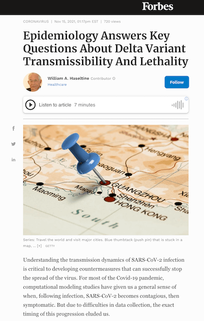 Epidemiology Answers Key Questions About Delta Variant Transmissibility And Lethality