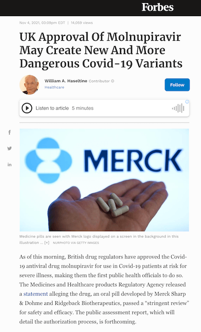 UK Approval Molnupiravir